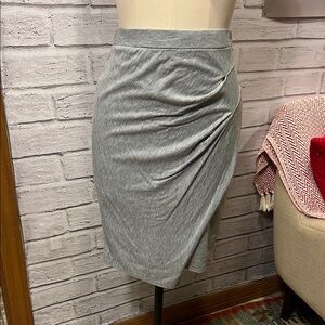 GARNET HILL Gray Jersey Women's Skirt
